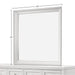 Furniture Nova II Square Wood Dresser Mirror Grey