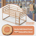 Twin Over Twin NaturalFinish SolidWood BunkBed Ladder