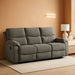 Scranto Contemporary Manual Reclining Sofa, Gray