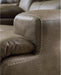Signature Design by Ashley Bealeaf Contemporary Power Reclining Sofa with Position Lock, Adjustable Headrest and USB Charging Ports, Dark Brown