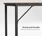 Computer Desk, Gaming Desk, Home Office Desk, for Small Spaces, 19.7 X 39.4 X 29.5 Inches, Industrial Style, Metal Frame, Rustic Brown and Black ULWD41X