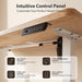 Standing Desk, 48X24 Inches Sit Stand Home Office Desk, Electric Stand up Desk, Adjustable Desk with Splice Board, White Frame/Maple Top