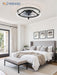 Low Profile Ceiling Fans with Lights, Flush Mount Modern Ceiling Fan and Remote Control, 20" LED Ceiling Fans, Stepless Dimmable 3 Colors and 6 Speeds (Black, 20")