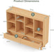 SolidWood 8 CubeBookcase Featuring Stowable Drawers