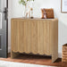 Natural Woodgrain Two Door Adjustable Sideboard Cabinet