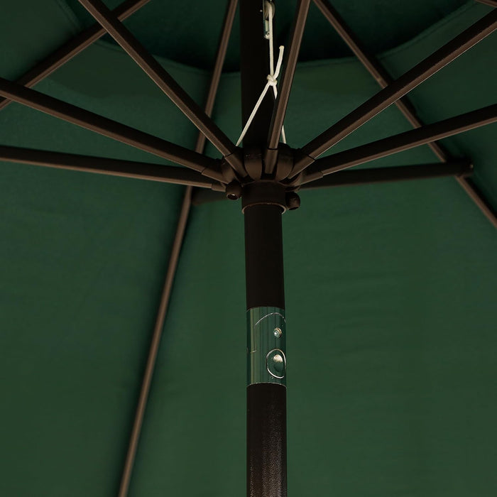 9' Outdoor Patio Umbrella, Outdoor Table Umbrella, Yard Umbrella, Market Umbrella with 8 Sturdy Ribs, Push Button Tilt and Crank