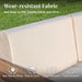 6 Pcs Patio Sectional Furniture with 10" Thick Cushion &Wide Arm