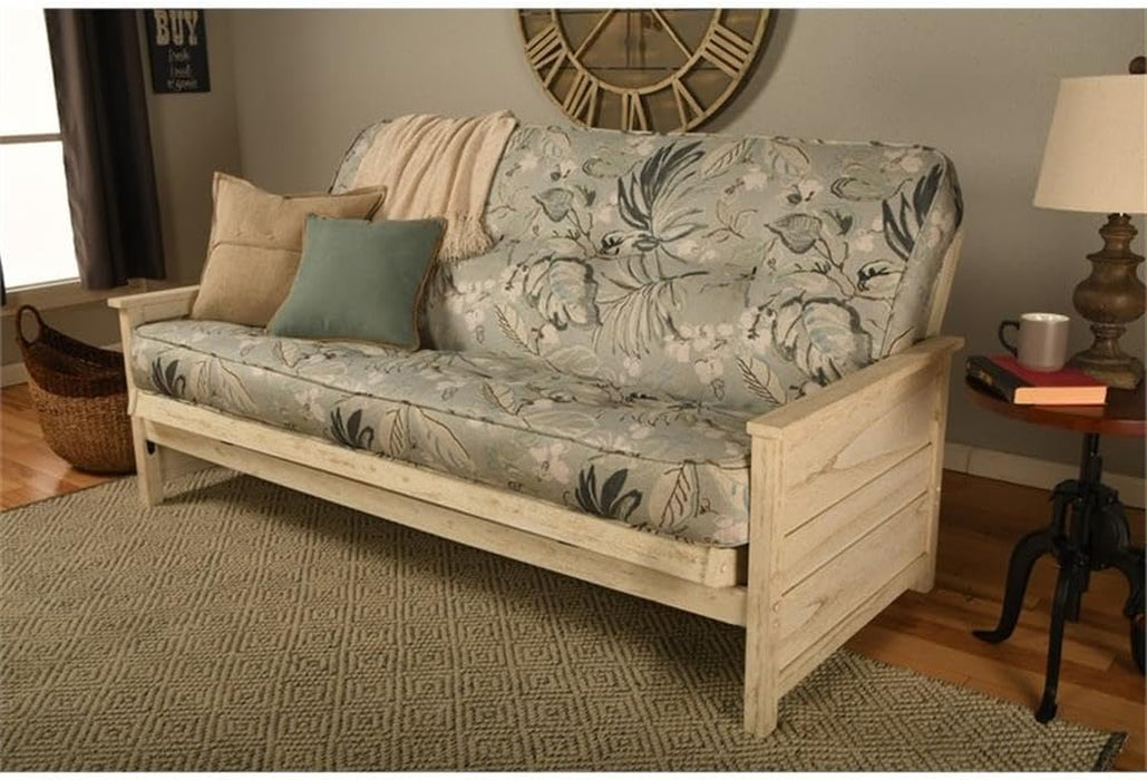 Full-Size Green Innerspring Futon Mattress, 75x54x8 Inches