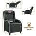 Massage Gaming Recliner Chair with Headrest and Adjustable Backrest for Home Theater