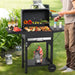 Charcoal Grills with Two Side Tables, 332 SQIN Cooking Area Outdoor Smoker Barbecue Bbq Grill for Camping, Patio,Backyard Party, Picnic, Black