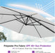 Patio Outdoor Umbrella 11 Feet round for Pool White