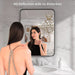 Matte Black Industrial Framed Bathroom Mirror 22x30