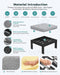 HDPE Outdoor Sectional with Ottoman & Coffee Table