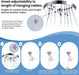 Three Ring Crystal Chandelier LED Ceiling Luminaire