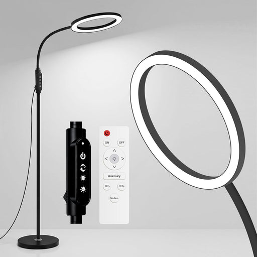 24W Dimmable LED FloorLamp With Flexible Gooseneck