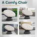 40 Inch Ergonomic Papasan Chair Cushioned Comfortably