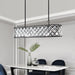 Antique Black FiftyFiveInch Beaded Crystal Chandelier