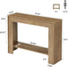 41.3" Farmhouse Console Table, Narrow Entryway Table with 2-Tier Open Storage, Sofa Table behind Couch, Rustic Console Table for Living Room, Hallway, Foyer, Light Walnut