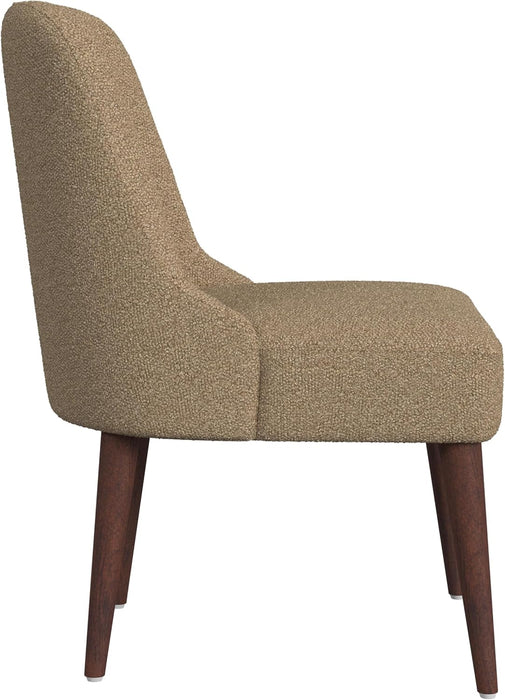 Home Decor | Upholstered Hemet Gayle Side Dining Chair | Decorative Home Furniture, Brown Boucle (Single Pack)