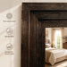 Full Length Mirror with Solid Wood Frame, 71"X30" Floor Mirror, Brown