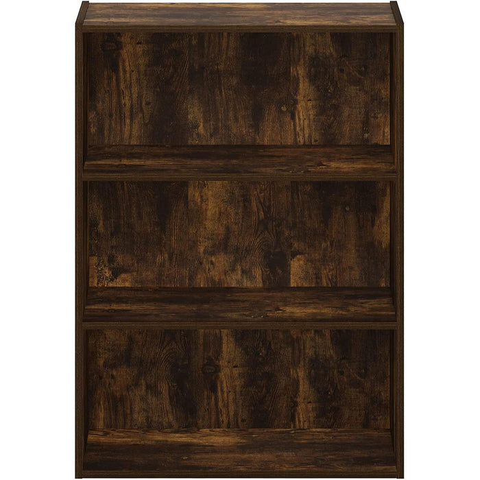 Pasir 3-Tier Open Shelf Bookcase, Amber Pine