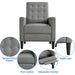 Fabric Recliner Chair with Thicker Cushion