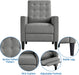 Fabric Recliner Chair with Thicker Cushion