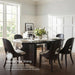 Signature Design by Ashley Rowanbeck Minimalist Dining Table for 8 People, Black