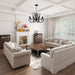 Matte Black 26Inch 8 Light FrenchCountry Chandelier