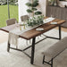 71" Wood Dining Table for 2/4/6/8, Large Rectangular Kitchen Table