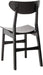 Home Lucca Retro Black Dining Chair, Wood, Set of 2