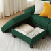 EightySixInch Green Sectional Sofa Living Room Set