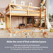 Twin Over Twin NaturalFinish SolidWood BunkBed Ladder