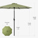 Striped Patio Umbrellas Outdoor Table Market Umbrellas with Crank & Pust Button Tilt|Auto-Tilt, 8 Steel Ribs, High Color-Fastness Canopy
