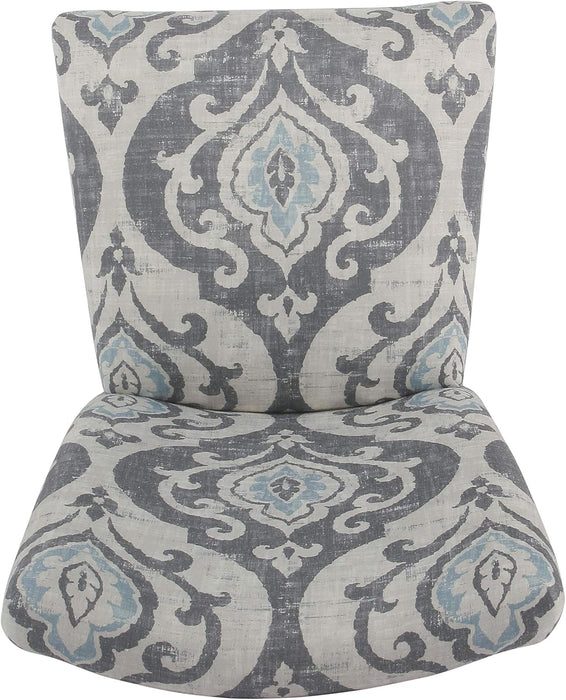 Parsons Classic Upholstered Accent Dining Chair, Set of 2, Suri Blue