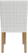 Home Decor |Classic Upholstered Parsons Dining Chairs |Decorative Home Furniture, Cream Mini Grid Pattern (Single Pack)