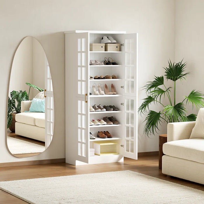 71" Storage Cabinet with Door & Adjustable Shelves