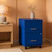 2-Drawer Vertical File Cabinet, Letter Size, Lockable, Blue