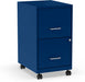 2-Drawer Vertical File Cabinet, Letter Size, Lockable, Blue