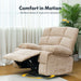 Oversized 360° Swivel Rocking Glider Recliner Chair Massage&Heat Manual Reclining Sofa Large Swivel Rocker Recliner Sofa for Big Man