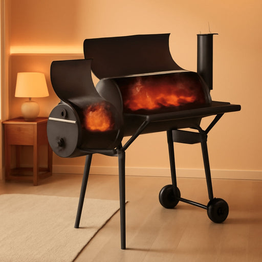 Charcoal Grills 43-Inch Outdoor Grill,Multiple People BBQ Grill with Double Grill Mesh Design,Smoker Grill for Camping,Outdoor Backyard,Patio and Parties,Black