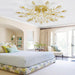 Crystal Luster Ceiling Light Chandelier Semi Flush