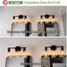 3-Light Bathroom Light Fixtures, 17.23" Black Modern Vanity Lights with Clear Glass Shade, Bathroom Wall Lamp for Mirror Kitchen Living Room Hallway Cabinet Porch