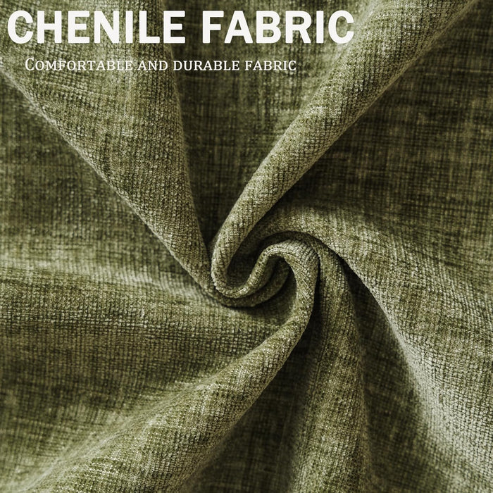 Oversized Accent Chair with All Seats Storage,Comfy Living Room Chairs with 2 Throw Pillow,Upholstered Mid-Century Armchair,24.5'' Deep Seat,Reading Chair for Bedroom,Office,Chenille,Green