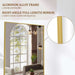 65"X24" Floor Mirror Full Length, Bedroom Floor Body Mirror with Stand, Large Gold Mirror, Leaning, Standing or Hanging Horizontally/Vertically