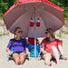 Portable Sun Shade Umbrella, Lightweight Adjustable Instant Sun Protection - Red