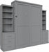 Gray Murphy Cabinet Bed Space Saving StorageDrawers