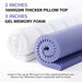 5 Inch Queen Memory Foam Mattress Topper Pro Dual Layer 3 Inch Cooling Gel Egg Crate Memory Foam plus 2 Inch Pillow Top Medium Firm with Deep Pocket