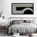 Canvas Art Wall Decor Modern Line Art Prints Black and White Abstract Art Print Painting Modern Artwork Decorations for Living Room Pictures for Bedroom Office Home Wall Decor 24 X 48 in with Framed