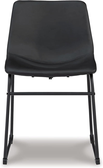 Centiar Mid Century Dining Room Bucket Chair, 2 Count, Black